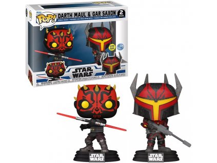 Funko POP! 2-Pack Star Wars - Darth Maul & Gar Saxon GITD Special Edition