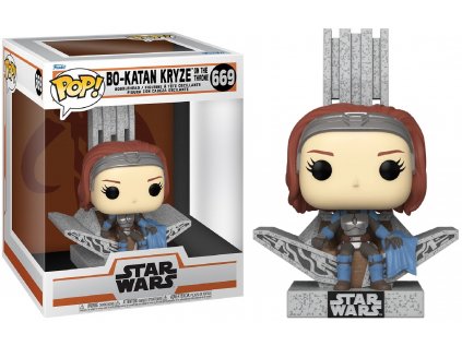 Funko POP! 669 Deluxe: Star Wars: The Mandalorian - Bo-Katan Kryze on the Throne