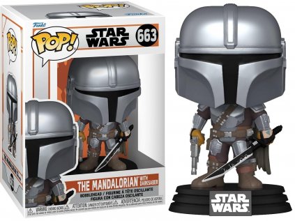 Funko POP! 663 Star Wars: The Mandalorian - The Mandalorian with Darksaber