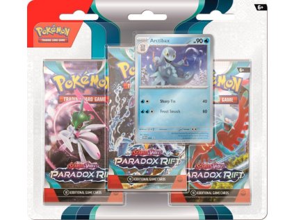 pokemon tcg sv04 scarlet and violet paradox rift 3 pack blister arctibax