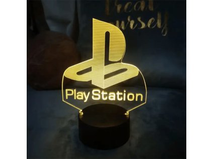 PlayStation Logo 3D LED lampa