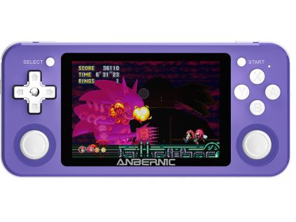 Retro handheld konzole Anbernic RG351P fialová