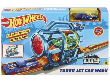 Hot Wheels Herní set Dráha s autíčkem - Turbo Jet Car Wash