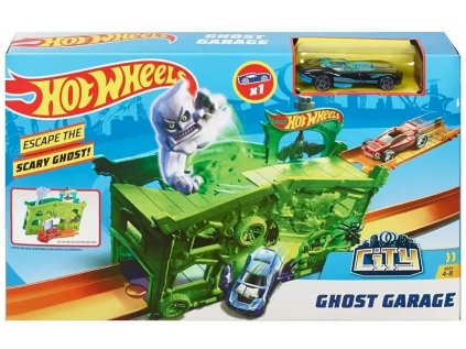 Hot Wheels Herní set Dráha s autíčkem - Ghost Garage