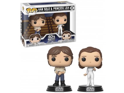 Funko POP! 2-Pack Star Wars: 40th Empire Strikes Back - Han Solo & Princess Leia