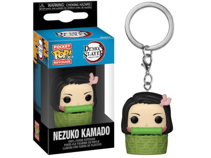 Funko Pocket POP! Klíčenka Demon Slayer - Nezuko in Basket