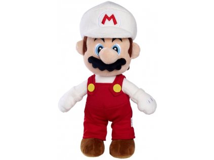 Plyšák Super Mario - Fire Mario 30 cm
