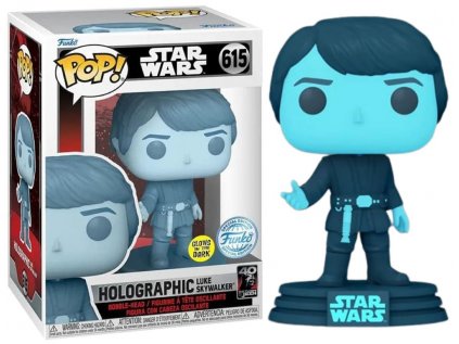 Funko POP! 615 Star Wars: Return of the Jedi 40th Anniversary - Holographic Luke Skywalker GITD Special Edition