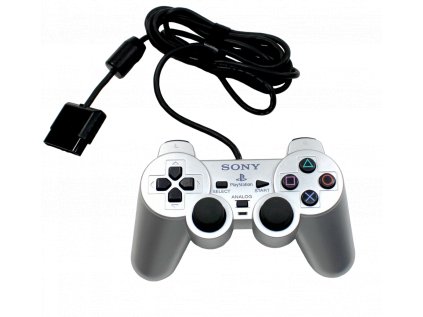 Sony DualShock 2 PS2 stříbrný