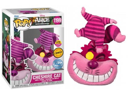 Funko POP! 1199 Disney: Alice in Wonderland - Cheshire Cat Limited Glow Chase Flocked Edition