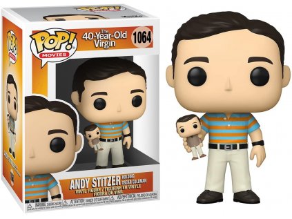 Funko POP! 1064 Movies: The 40-Year-Old Virgin - Andy Stitzer Holding Oscar Goldman