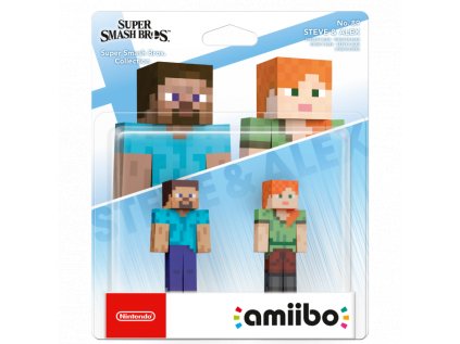 Figurka amiibo Super Smash Bros. - Steve & Alex 2-Pack