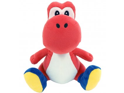 Plyšák Super Mario - Red Yoshi 20 cm