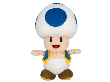 Plyšák Super Mario - Blue Toad 20 cm