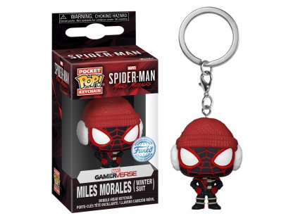 Funko Pocket POP! Klíčenka Marvel Spider-Man - Miles Morales (Winter Suit) Special Edition