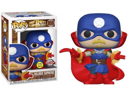 Funko POP! 858 Marvel Infinity Warps - Soldier Supreme GITD Special Edition