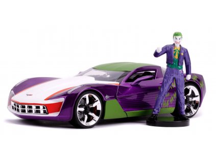 DC Comics Batman - The Joker & 2009 Chevy Corvette Stingray 1:24