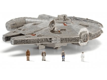 Star Wars: Micro Galaxy Squadron Vehicle with Figures  - Millennium Falcon 22 cm
