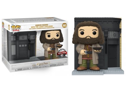 Funko POP! 141 Deluxe: Harry Potter - Rubeus Hagrid with The Leaky Cauldron Special Edition