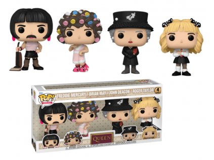 Funko POP! 4-Pack Rocks: Queen - Freddie Mercury / Brian May / John Deacon / Roger Taylor