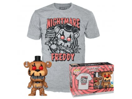 Funko POP! & Tee Box: Five Nights at Freddy's - Nightmare Freddy GITD (M)