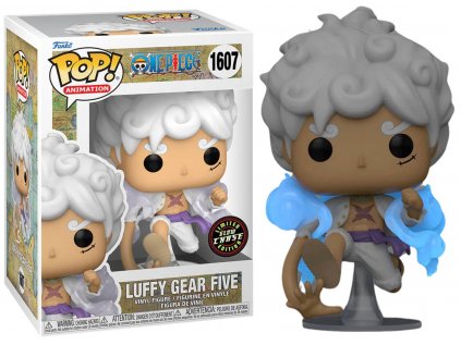 Funko POP! 1607 Animation: One Piece - Luffy Gear Five Limited Glow Chase Edition