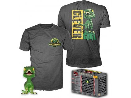 Funko POP! & Tee Box: Jurassic Park - Velociraptor (L)
