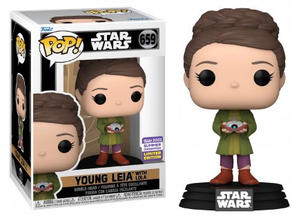 Funko POP! 659 Star Wars - Young Leia with Lola Limited Edition