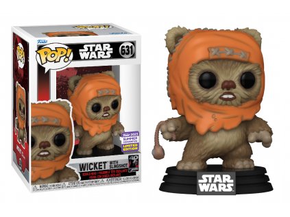 Funko POP! 631 Star Wars - Wicket with Slingshot Limited Edition