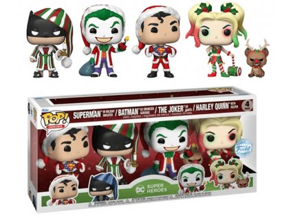 Funko POP! 4-Pack Heroes: Super Heroes - Superman / The Joker / Harley Quinn Special Edition