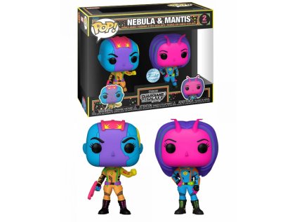 Funko POP! 2-Pack Guardians of the Galaxy - Nebula & Mantis Special Edition BLKLT