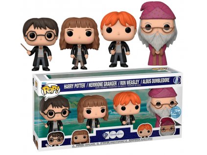 Funko POP! 4-Pack Warner Brothers 100th Anniversary - Harry Potter / Hermione Granger / Ron Weasley / Albus Dumbledore Special Edition