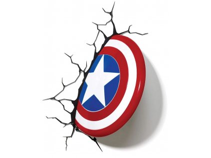 Lampička Captain America Shield 3D