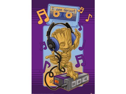 Plakát Marvel Guardians of the Galaxy - Groot Cassette