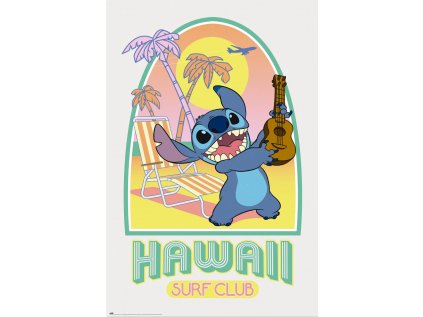 Plakát Lilo & Stitch - Hawaii Surf Club