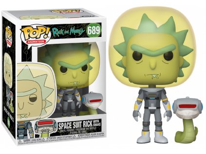 Funko POP! 689 Animation: Rick and Morty - Space Suit Rick with Snake