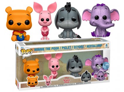 Funko POP! 4-Pack Disney Winnie the Pooh - Winnie the Pooh / Piglet / Eeyore / Heffalump Special Diamond Collection