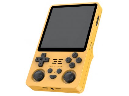 Retro handheld konzole Powkiddy RGB20SX Wifi žlutá