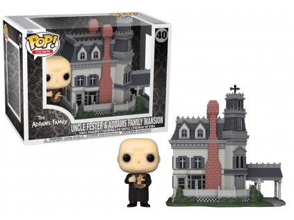 Funko POP! 40 Town: The Addams Family - Uncle Fester & Addams Family Mansion