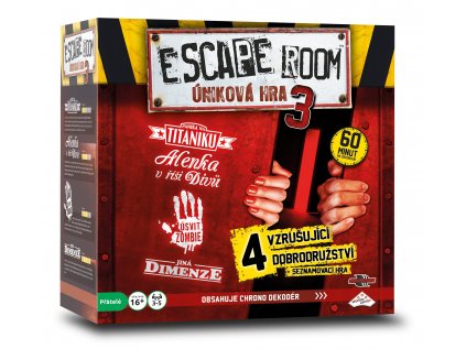 ESCAPE ROOM 3: úniková hra - 4 scénáře