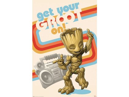 Plakát Marvel Guardians of the Galaxy - Get Your Groot On