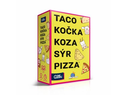 Taco, kočka, koza, sýr, pizza