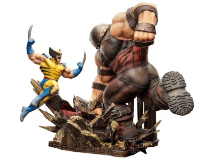 Soška Marvel - Wolverine vs Juggernaut Exclusive Art Scale 1:10 30 cm