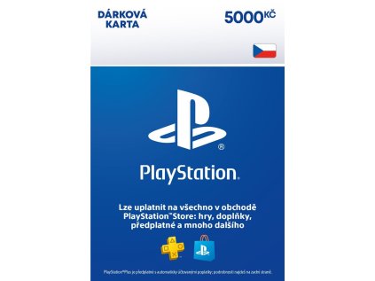 PlayStation peněženka kredit 5000 Kč - CZ