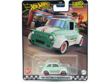 Hot Wheels Premium Boulevard - 60s Fiat 500 D Modificado