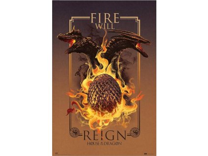 Plakát House of the Dragon - Fire Will Reign