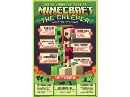 Plakát Minecraft - Creeper