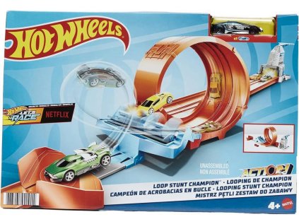 Hot Wheels Šampionát Dráha s autíčkem - Loop Stunt Champion
