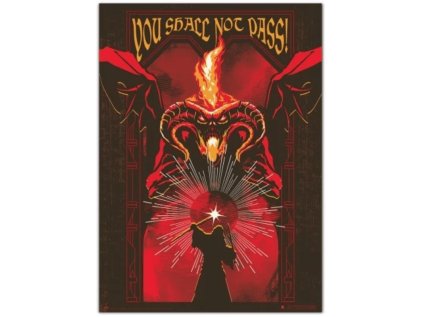 Plakát The Lord of the Rings - Balrog Glow in the Dark 50 x 70 cm