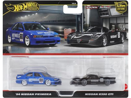 Hot Wheels Premium Car Culture 2-Pack - '94 Nissan Primera + Nissan R390 GT1